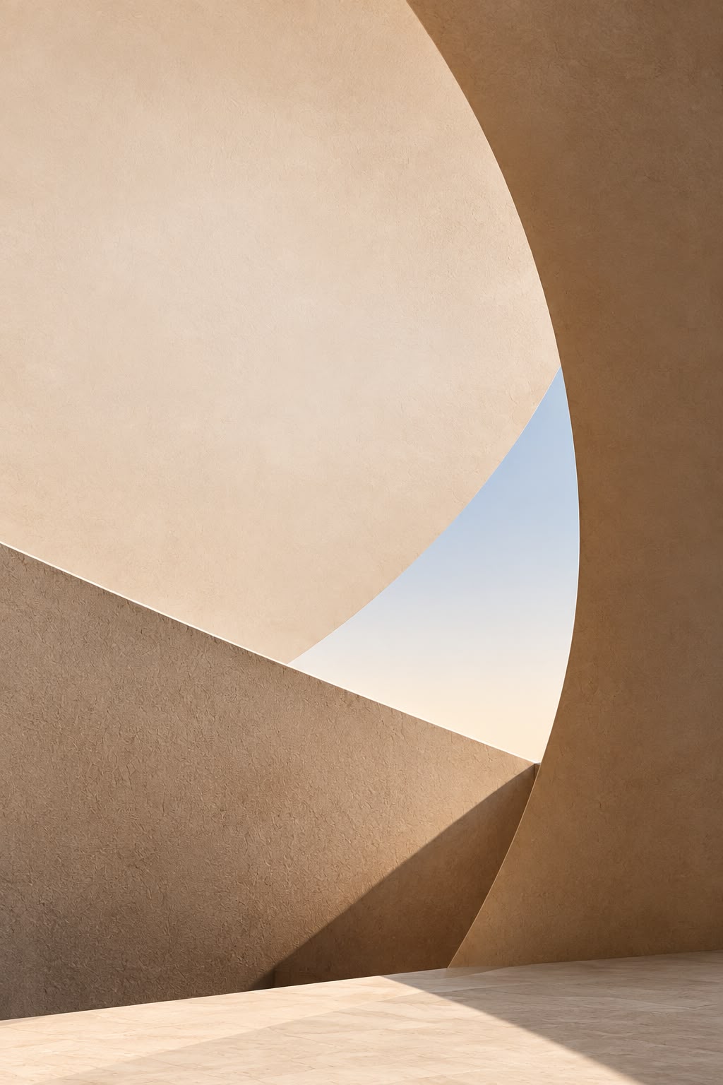 Warm sculptural architecture